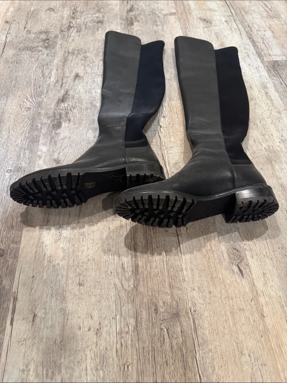 stuart weitzman Black Over-the-Knee Riding Boots - Women's